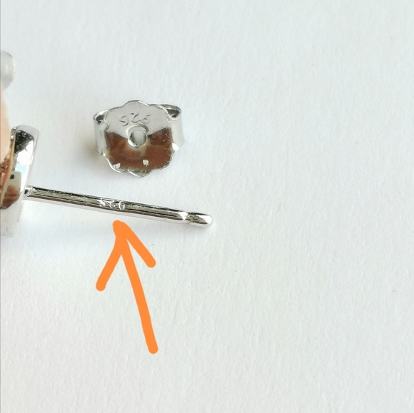 New Emerald  teardrop cz halo stud earrings Sterling Silver - Picture 6 of 8